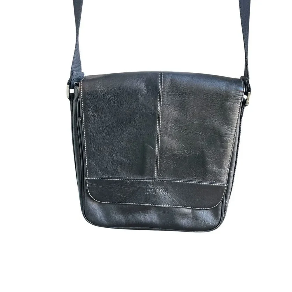 Kenneth Cole Reaction Laptop/ Tablet/ Flapover Messenger Bag Brown